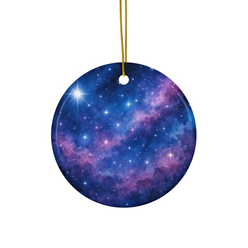 Ethereal Star Garden - Decorative Ceramic Ornaments, Double-Sided (1pc, 3pcs, 5pcs, 10pcs)