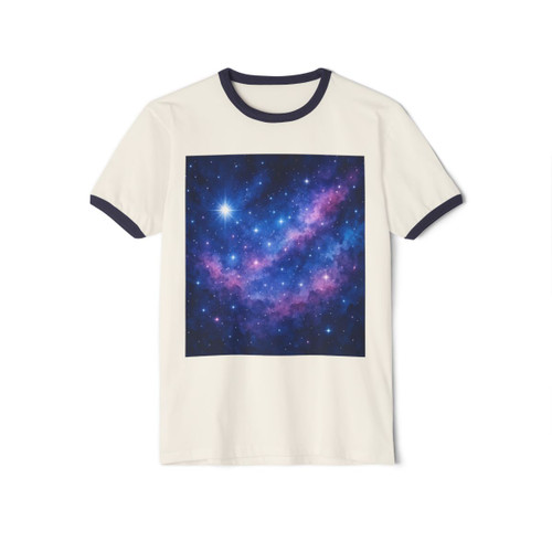 Ethereal Star Garden - Unisex Cotton Ringer T-Shirt