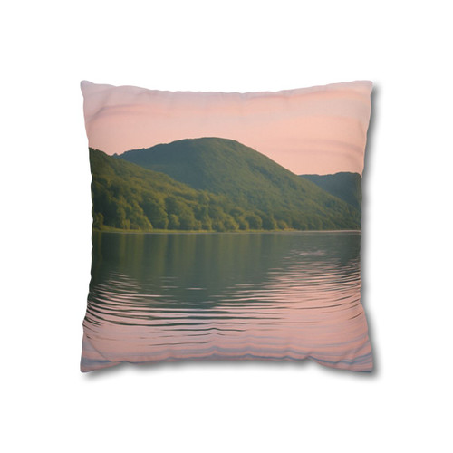 Whispers of Harmony - Faux Suede Square Pillowcase