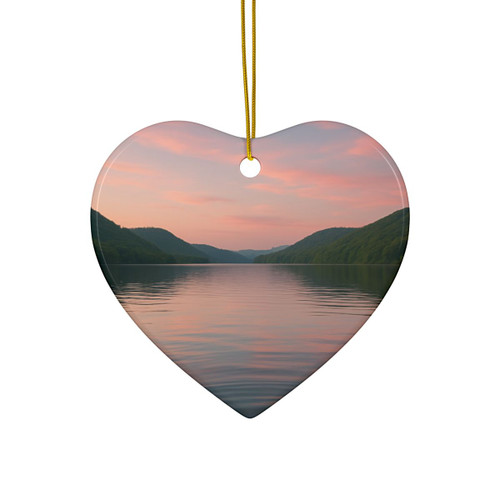 Whispers of Harmony - Ceramic Ornaments, 2-Side Print, (1pc, 3pcs, 5pcs, 10pcs)