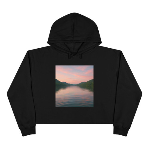 Whispers of Harmony - Crop Hoodie