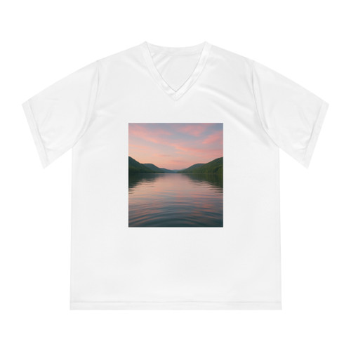 Whispers of Harmony - Women's Performance V-Neck T-Shirt