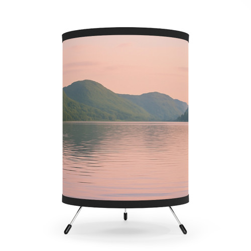 Whispers of Harmony - Tripod Lamp with High-Res Printed Shade, US\CA plug