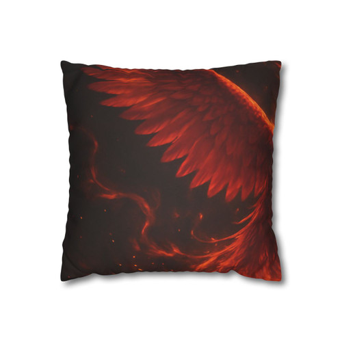 Eternal Flame Ascent - Faux Suede Square Pillowcase