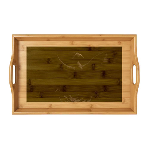 Eternal Flame Ascent - Bamboo Serving Tray (Engraving)