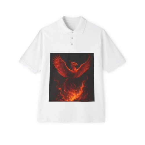 Eternal Flame Ascent - Men's Piqué Polo