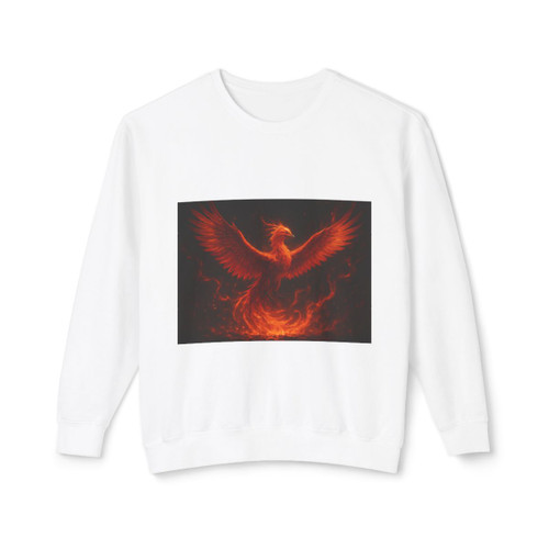 Eternal Flame Ascent - Unisex Lightweight Crewneck Sweatshirt