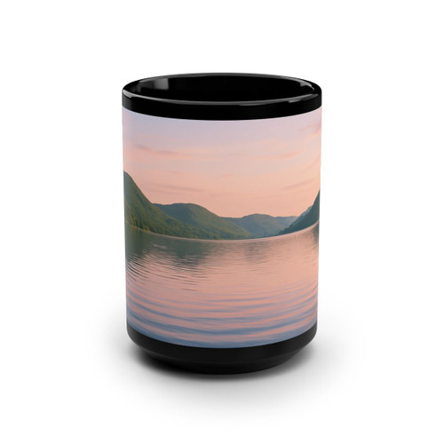 Whispers of Harmony - Black Mug, 15oz