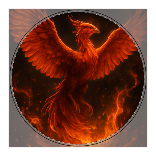 Eternal Flame Ascent - PU Leather Mouse Mat