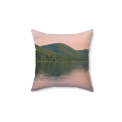 Whispers of Harmony - Faux Suede Square Pillow