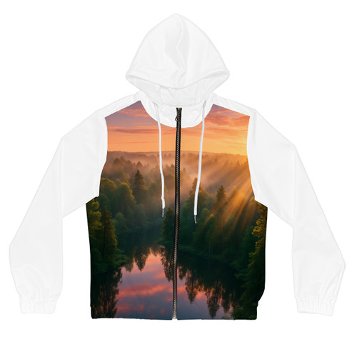 Silent Wilderness - Women’s Full-Zip Hoodie (AOP)