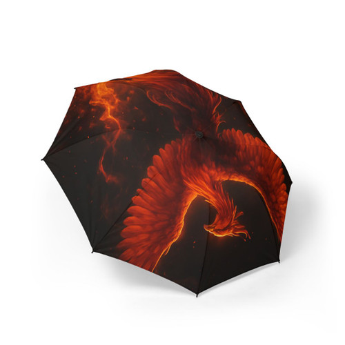 Eternal Flame Ascent - Semi-Automatic Foldable Umbrella