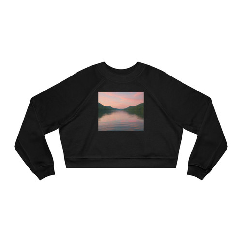 Whispers of Harmony - Women's Cropped Fleece Pullover