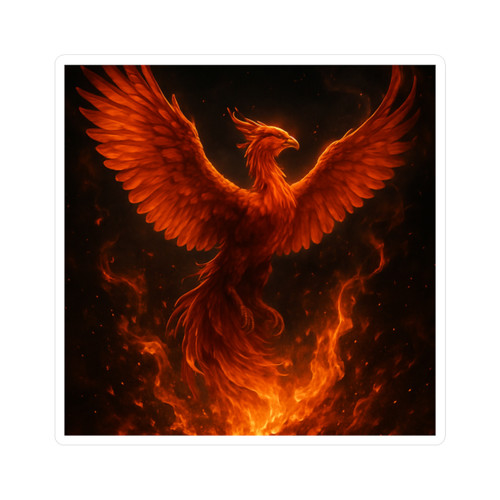 Eternal Flame Ascent - Vinyl Kiss-Cut Stickers