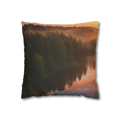 Silent Wilderness - Spun Polyester Square Pillowcase