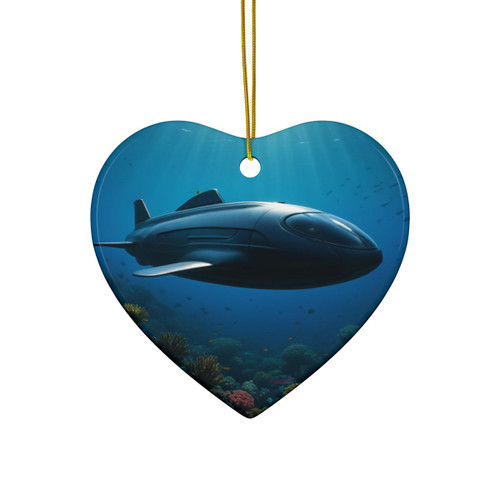 Deep Sea Adventure - Ceramic Ornaments, 2-Side Print, (1pc, 3pcs, 5pcs, 10pcs)