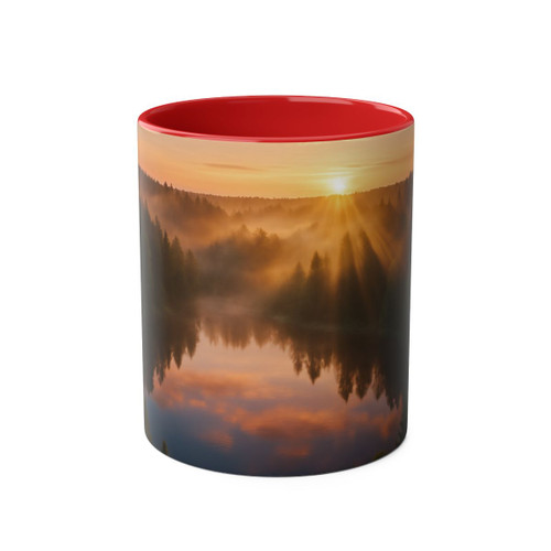 Silent Wilderness - Two-Tone Coffee Mugs, 11oz