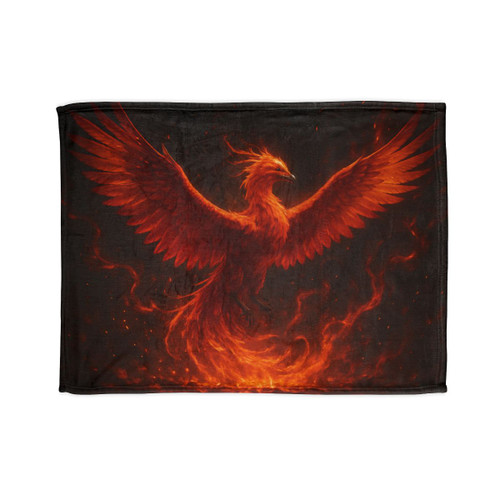 Eternal Flame Ascent - Soft Polyester Blanket