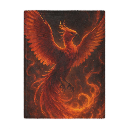 Eternal Flame Ascent - Minky Blanket