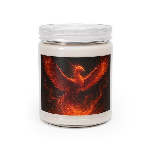 Eternal Flame Ascent - Scented Soy Candles with White Lid, 9oz