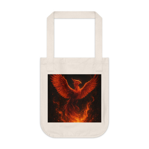 Eternal Flame Ascent - Organic Canvas Tote Bag