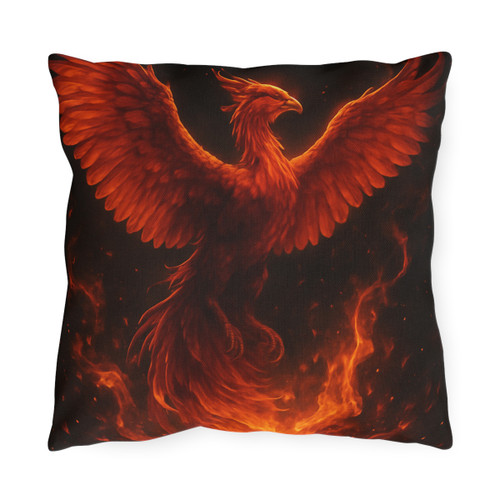 Eternal Flame Ascent - Outdoor Pillows