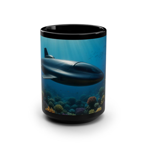 Deep Sea Adventure - Black Mug, 15oz