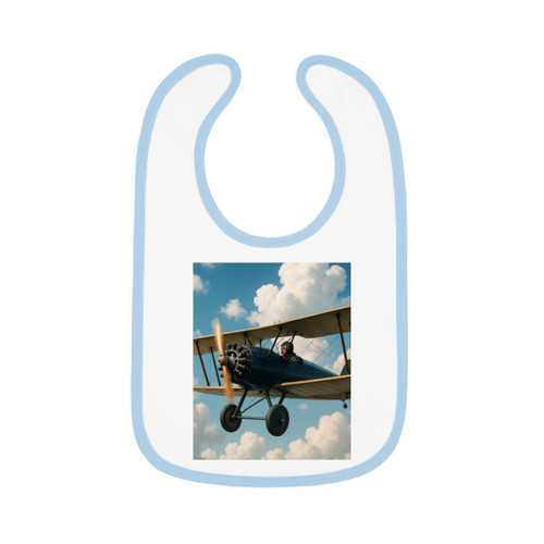 Skyward Soar - Baby Contrast Trim Jersey Bib
