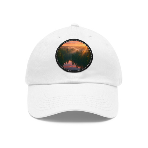 Silent Wilderness - Dad Hat with Leather Patch (Round)