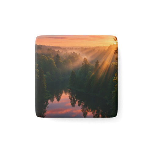 Silent Wilderness - Porcelain Magnet, Square