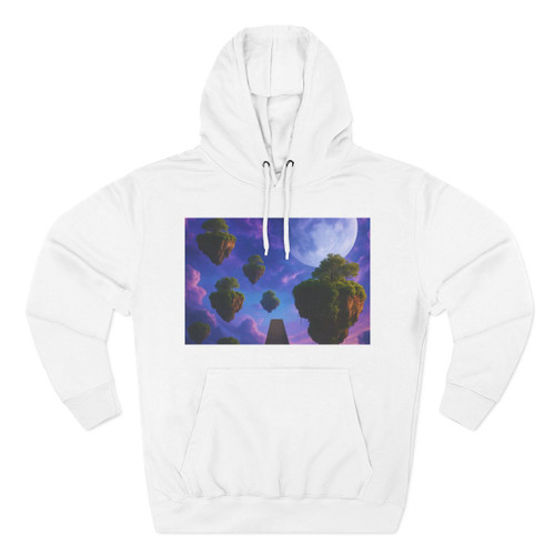 Ethereal Dreamscape - Three-Panel Fleece Hoodie