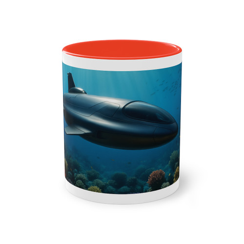 Deep Sea Adventure - Two-Tone Coffee Mug, 11oz