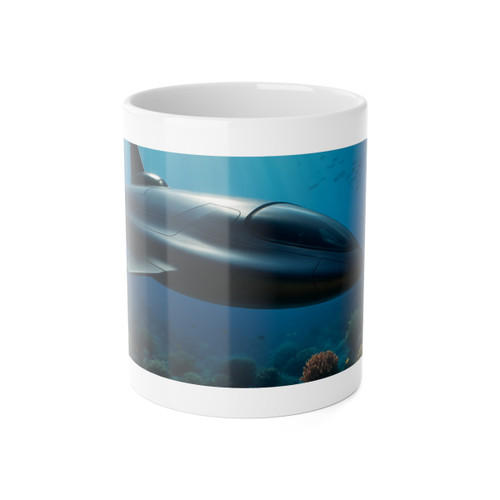 Deep Sea Adventure - White Ceramic Mug, 11oz