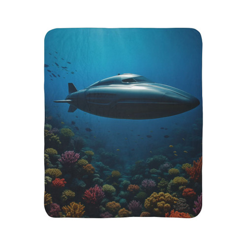 Deep Sea Adventure - Fleece Sherpa Blanket