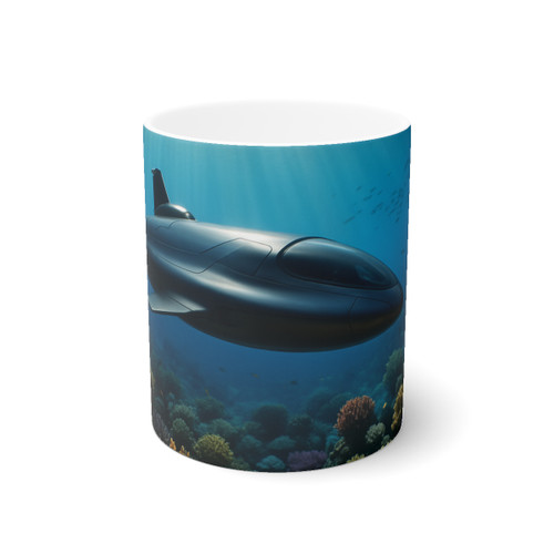 Deep Sea Adventure - White Ceramic Mug, 11oz and 15oz