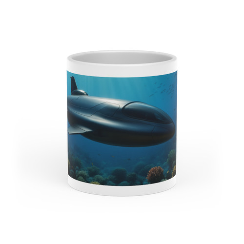Deep Sea Adventure - Heart-Shaped Mug