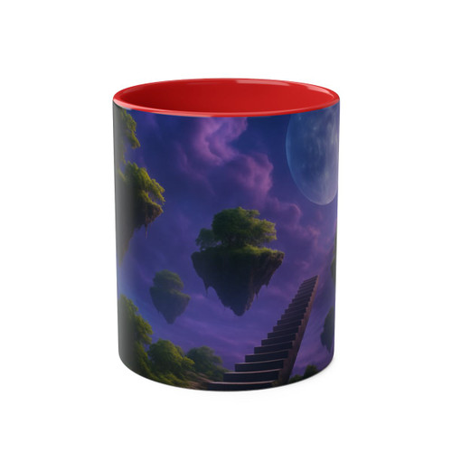 Ethereal Dreamscape - Two-Tone Coffee Mugs, 11oz