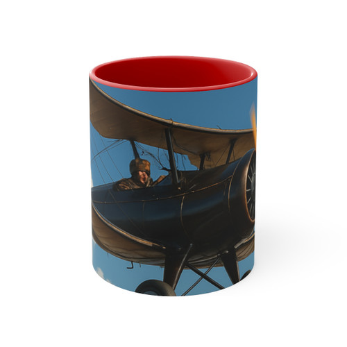 Skyward Soar - Colorful Accent Mugs, 11oz