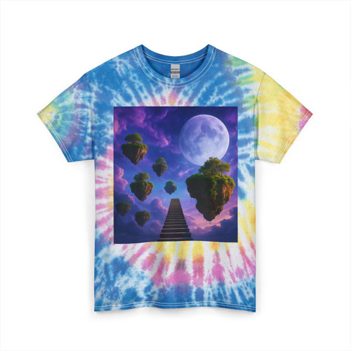 Ethereal Dreamscape - Unisex Tie Dye Cotton Tee