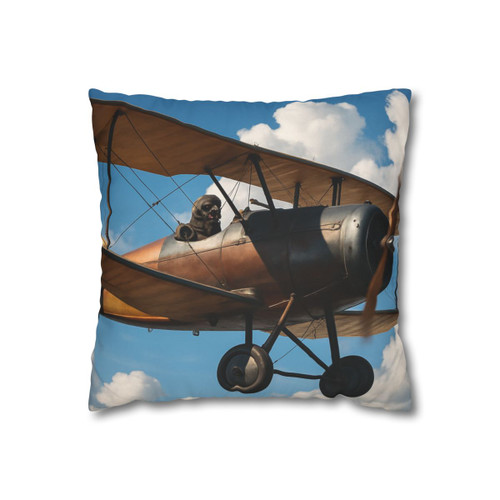 Skyward Soar - Square Poly Canvas Pillowcase
