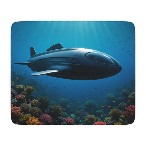 Deep Sea Adventure - Tan Sherpa Blanket