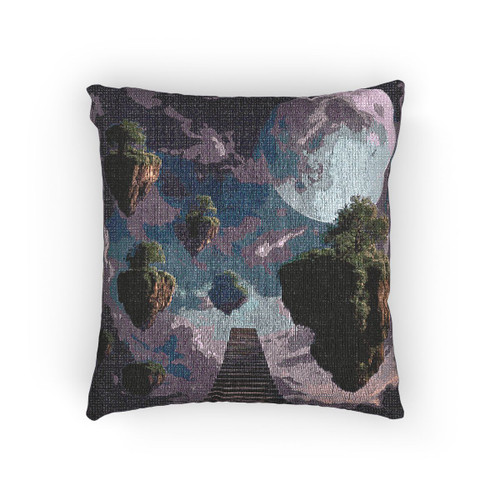 Ethereal Dreamscape - Woven Pillow