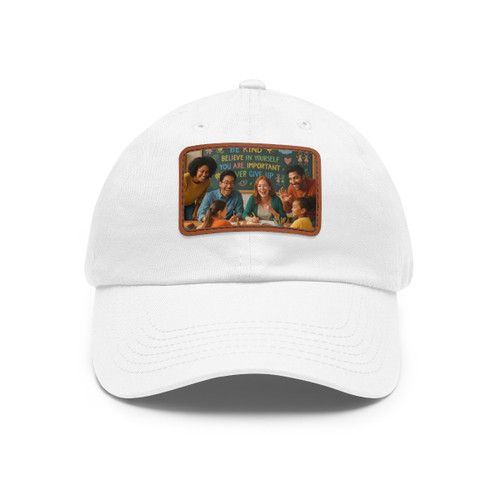 Inspire Every Day - Dad Hat with Leather Patch (Rectangle)