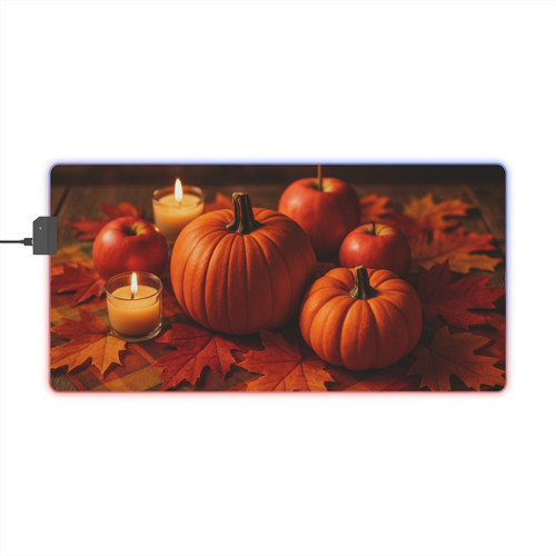 Harvest Table Delight - LED Gaming Mouse Pad