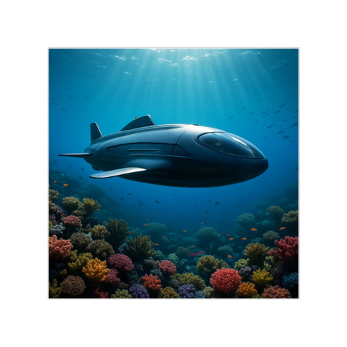 Deep Sea Adventure - Transparent Outdoor Stickers, Square, 1pc
