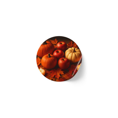 Harvest Table Delight - Round Sticker Label Rolls