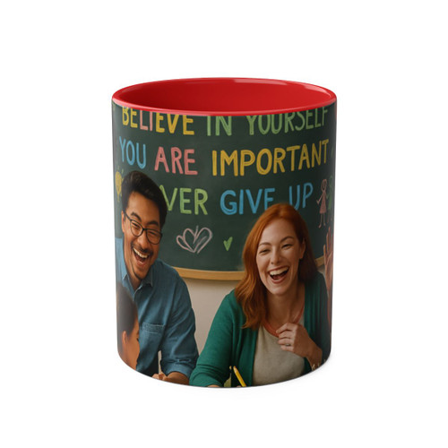 Inspire Every Day - Two-Tone Coffee Mugs, 11oz