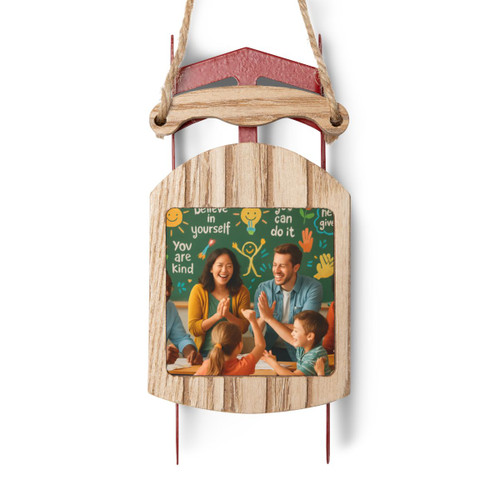 Inspire Every Day - Sled Ornaments