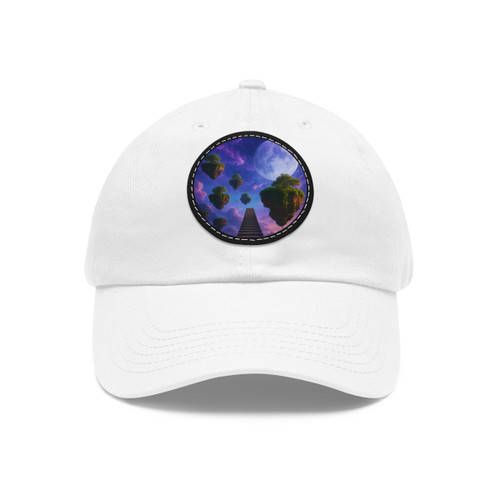 Ethereal Dreamscape - Dad Hat with Leather Patch (Round)