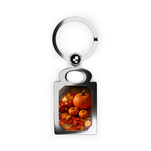 Harvest Table Delight - Rectangle Photo Keyring